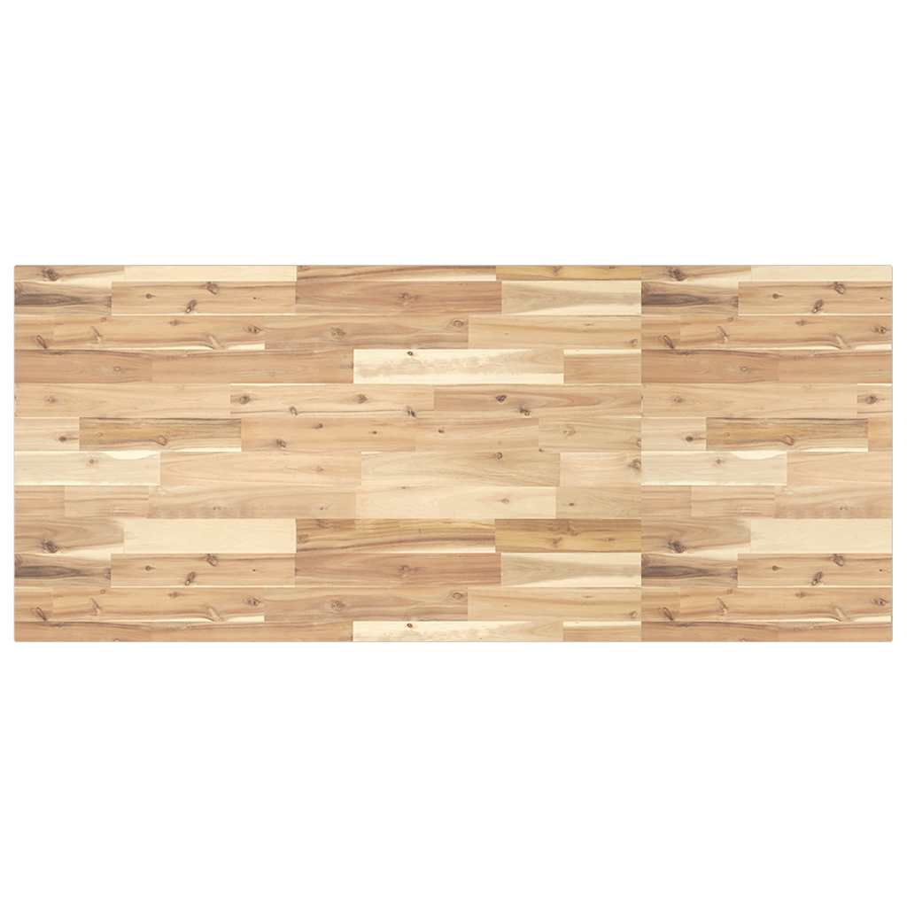 skrivebordsplade 120x60x2 cm ubehandlet massivt akacietræ