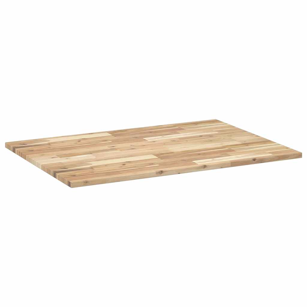 skrivebordsplade 80x70x2 cm ubehandlet massivt akacietræ
