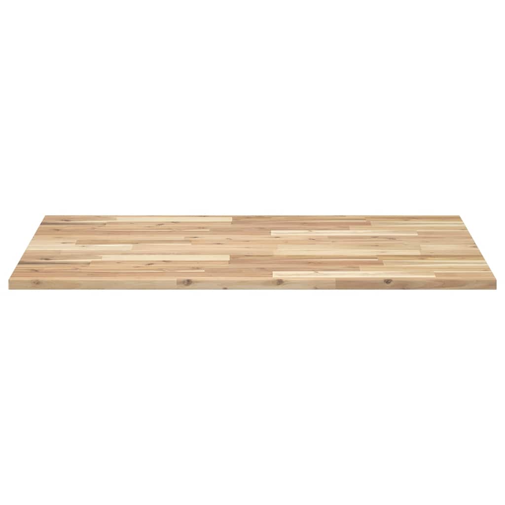skrivebordsplade 120x70x2 cm ubehandlet massivt akacietræ