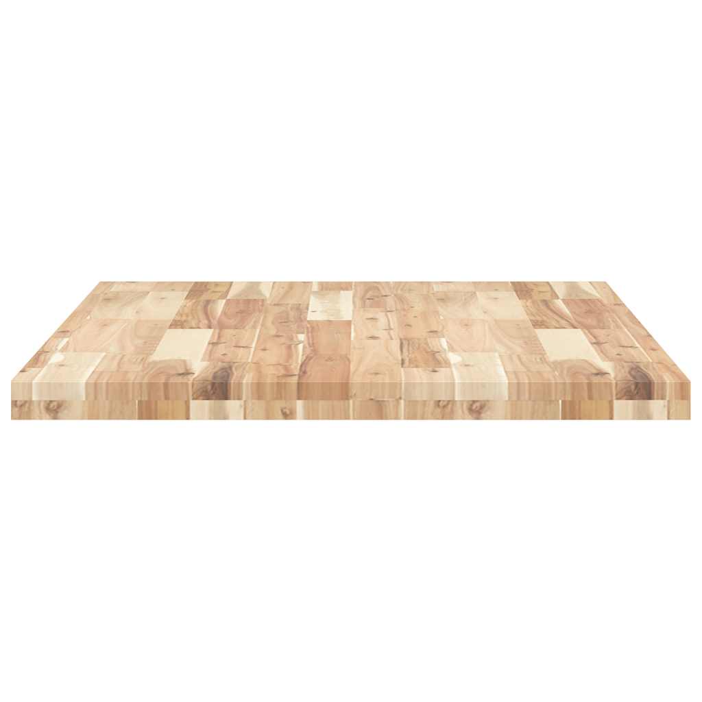 skrivebordsplade 80x70x4 cm ubehandlet massivt akacietræ