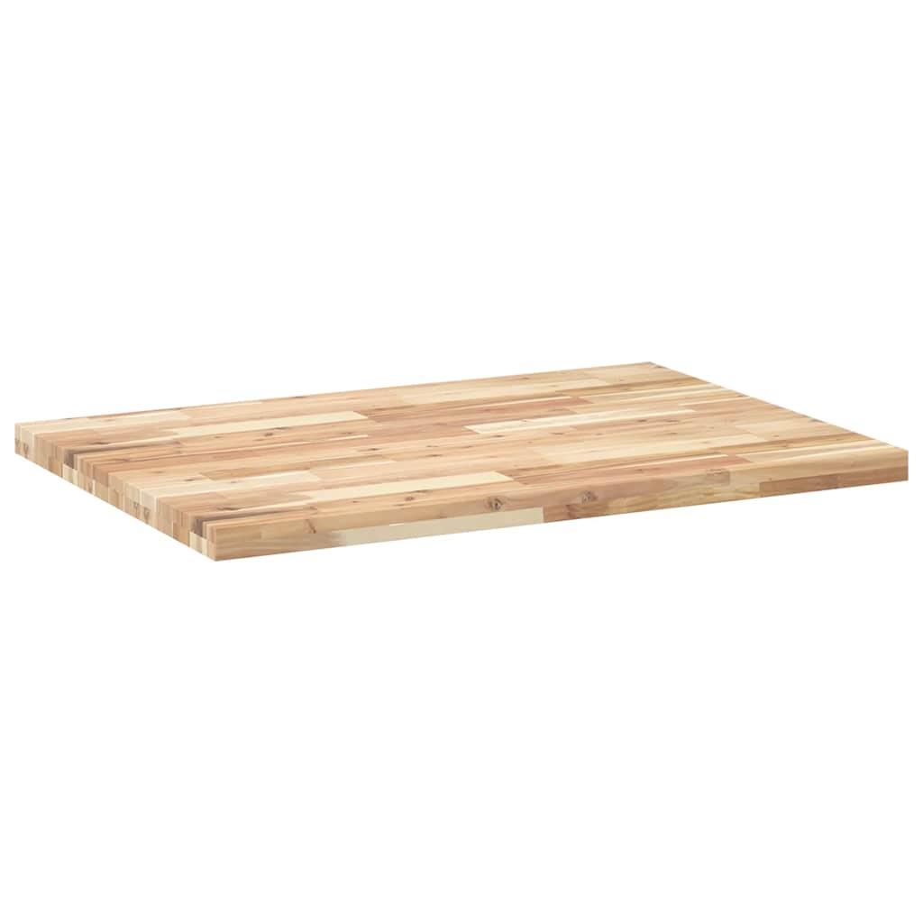 skrivebordsplade 100x70x4 cm ubehandlet massivt akacietræ