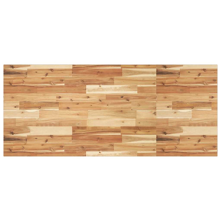 bordplade til badeværelse 140x60x2 cm massivt akacietræ
