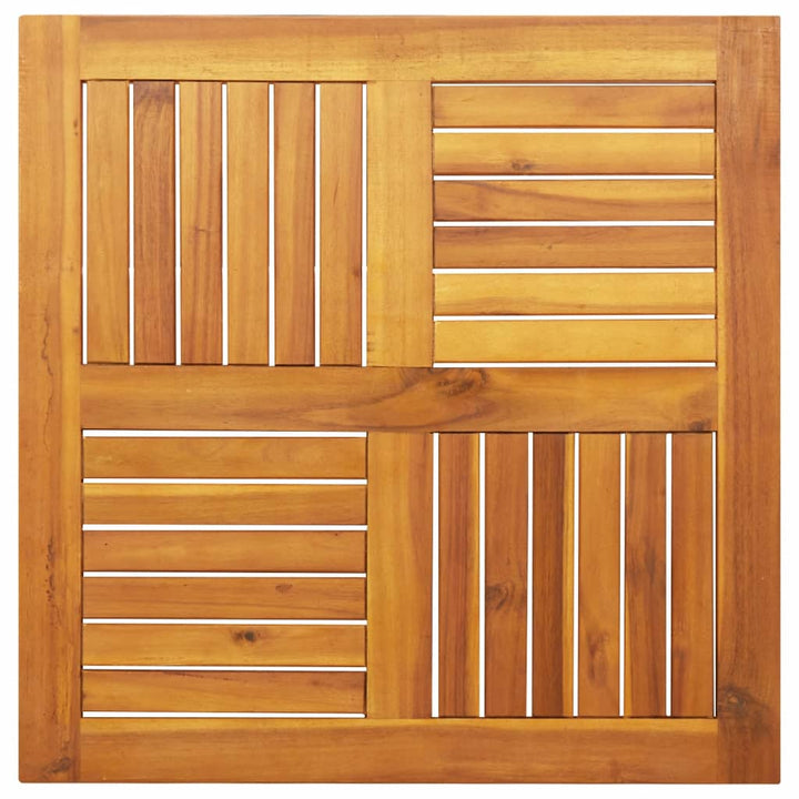 bordplade 70x70x2 cm firkantet massivt akacietræ