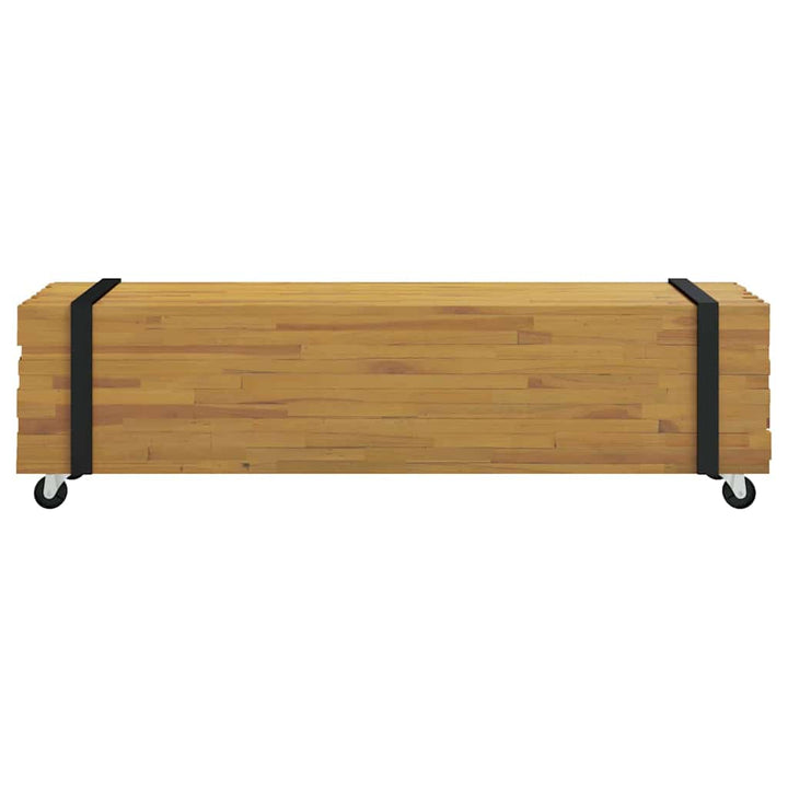 TV-bord Brun 110 x 30 x 30 cm Massiv Teaktræ