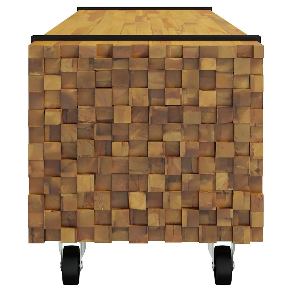 TV-bord Brun 110 x 30 x 30 cm Massiv Teaktræ