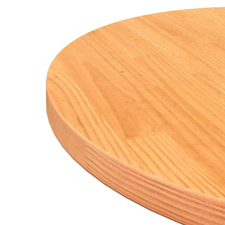 bordplade Ø50x2,5 cm rund massivt fyrretræ gyldenbrun