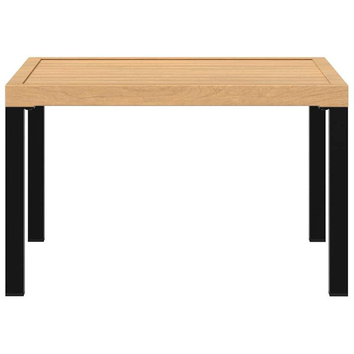 havebord 65x65x40 cm aluminium sort