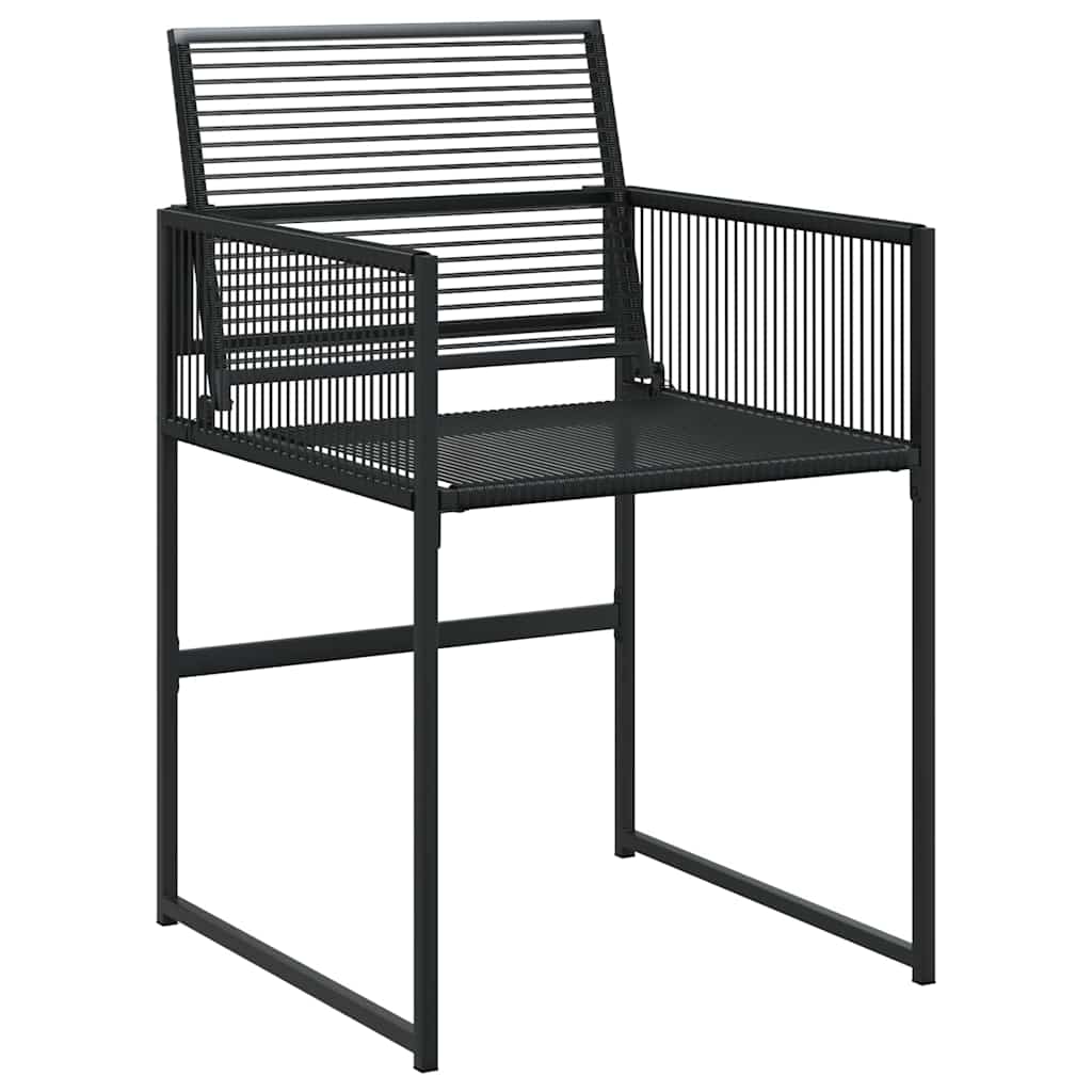 havestole 4 stk. polyrattan sort