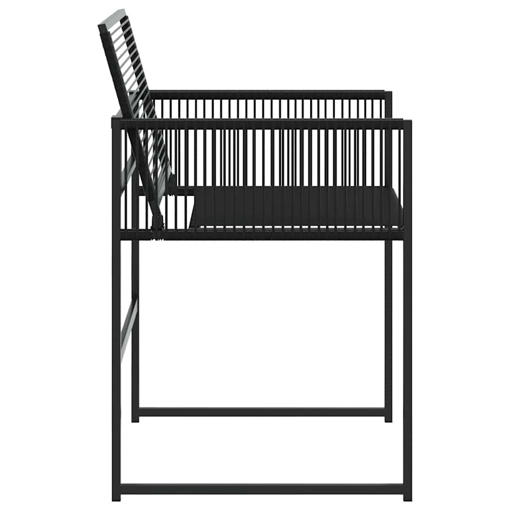 havestole 4 stk. polyrattan sort