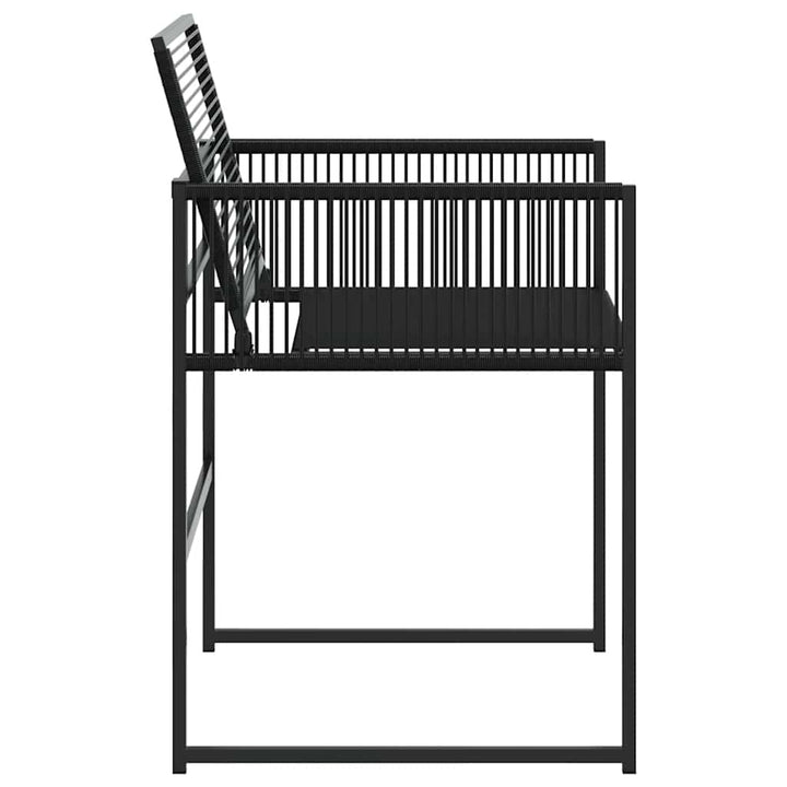 havestole 4 stk. polyrattan sort