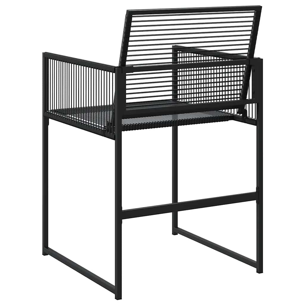 havestole 4 stk. polyrattan sort