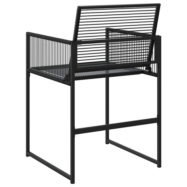 havestole 4 stk. polyrattan sort
