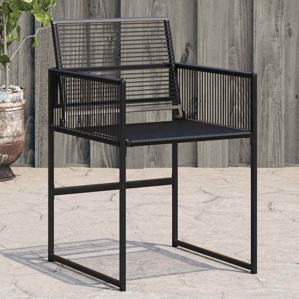 havestole 4 stk. polyrattan sort