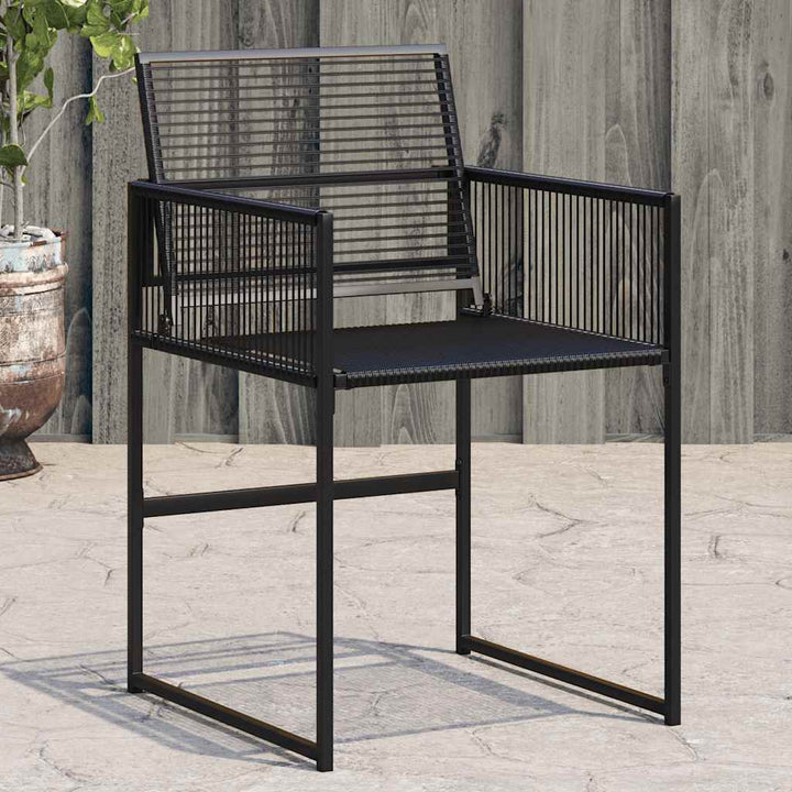 havestole 4 stk. polyrattan sort