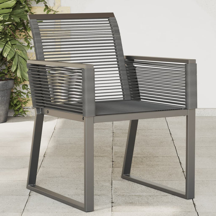 havestole 2 stk. polyrattan sort