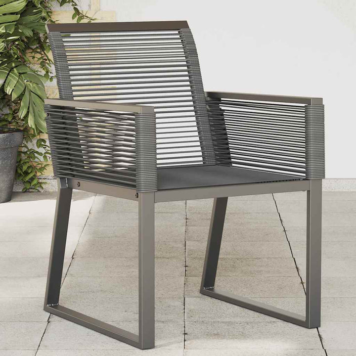 havestole 4 stk. polyrattan sort