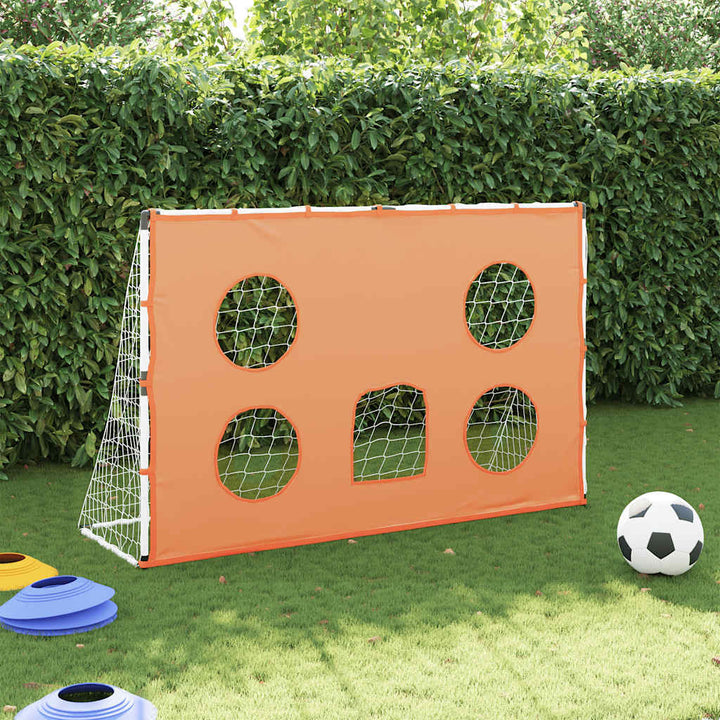 fodboldmål 182x62x118 cm med præcisionsdug og bold