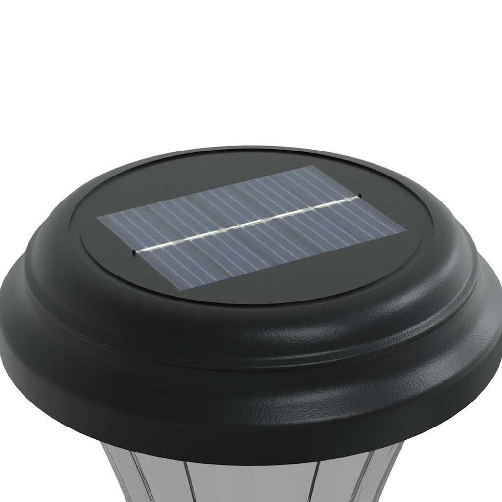 solcellelamper med jordspyd 12 stk. RGB-farver varmt hvidt lys