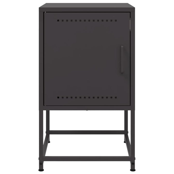 sengeborde 2 stk. 36x39x60,5 cm stål sort