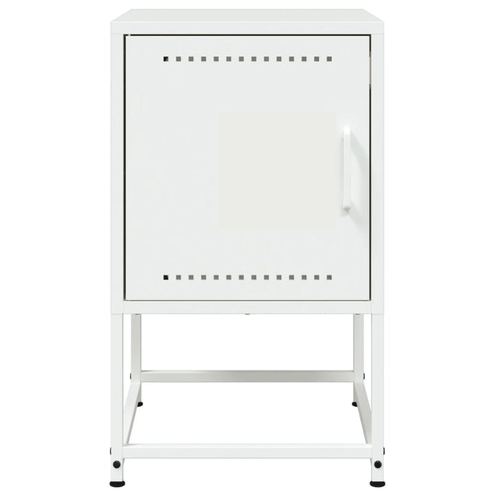 sengeborde 2 stk. 36x39x60,5 cm stål hvid