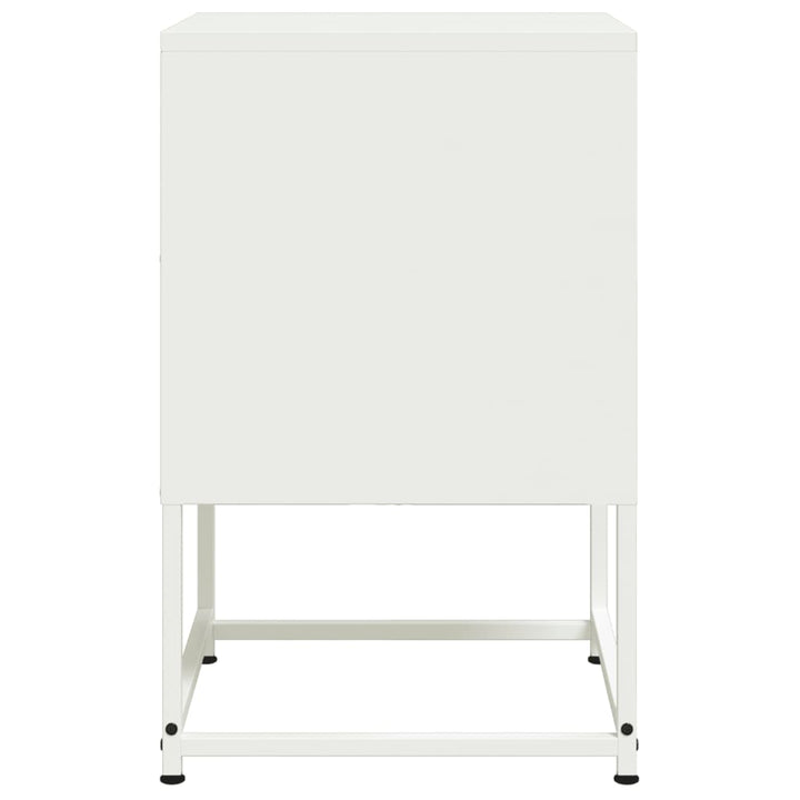 sengeborde 2 stk. 36x39x60,5 cm stål hvid