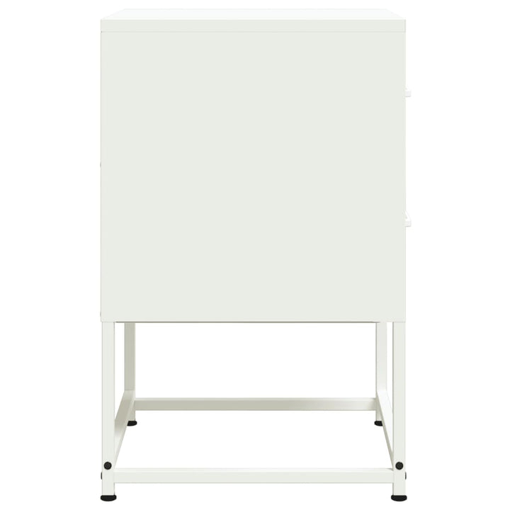 sengebord 36x39x60,5 cm stål hvid