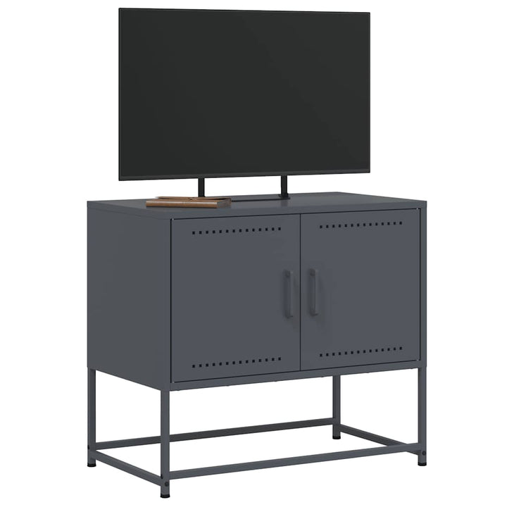 tv-bord 68,5x39x60,5 cm stål antracitgrå