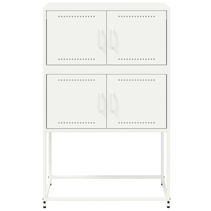 skænk 68,5x38,5x107 cm stål lyserød