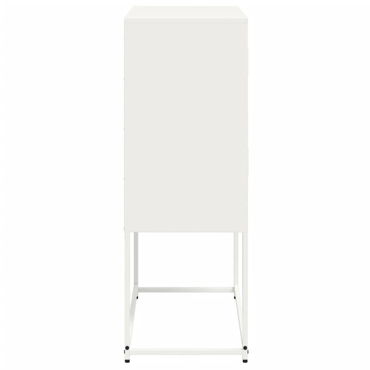skænk 68,5x38,5x107 cm stål lyserød
