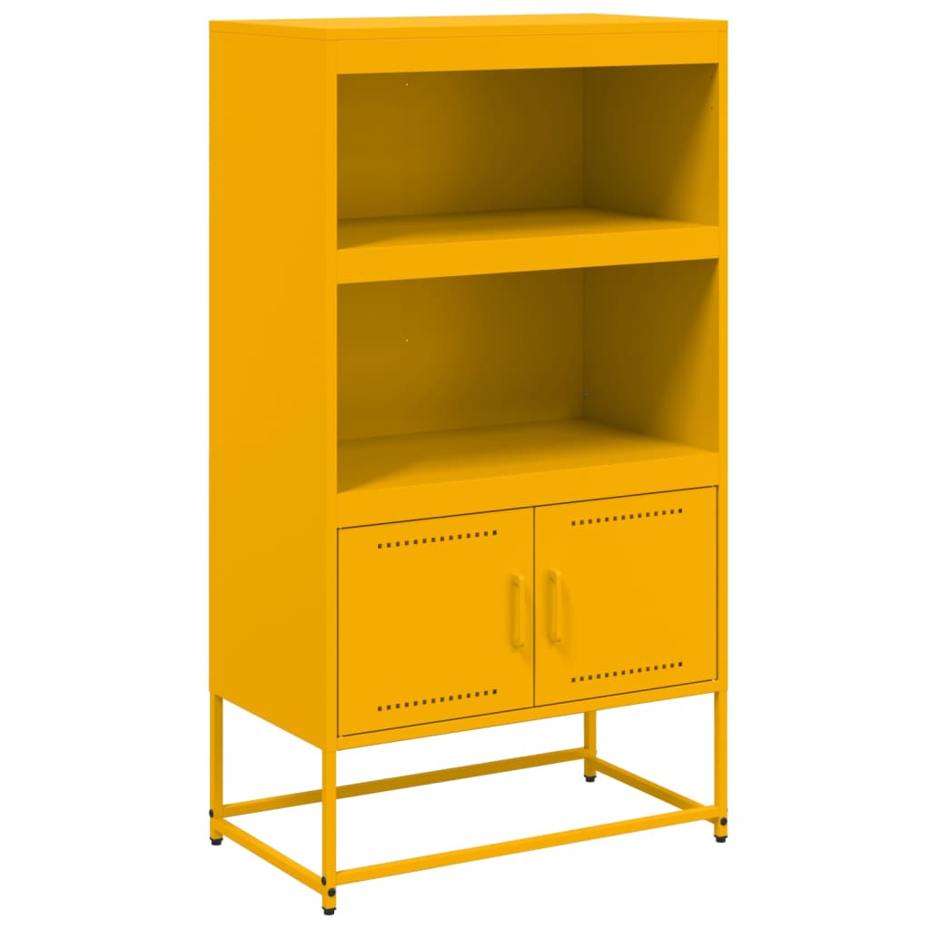 skab 68,5x38,5x123,5 cm stål sennepsgul
