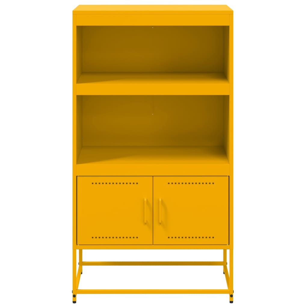 skab 68,5x38,5x123,5 cm stål sennepsgul