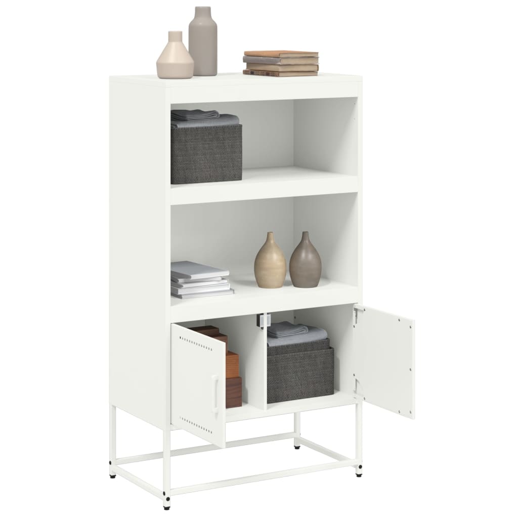 skab 68,5x38,5x123,5 cm stål hvid