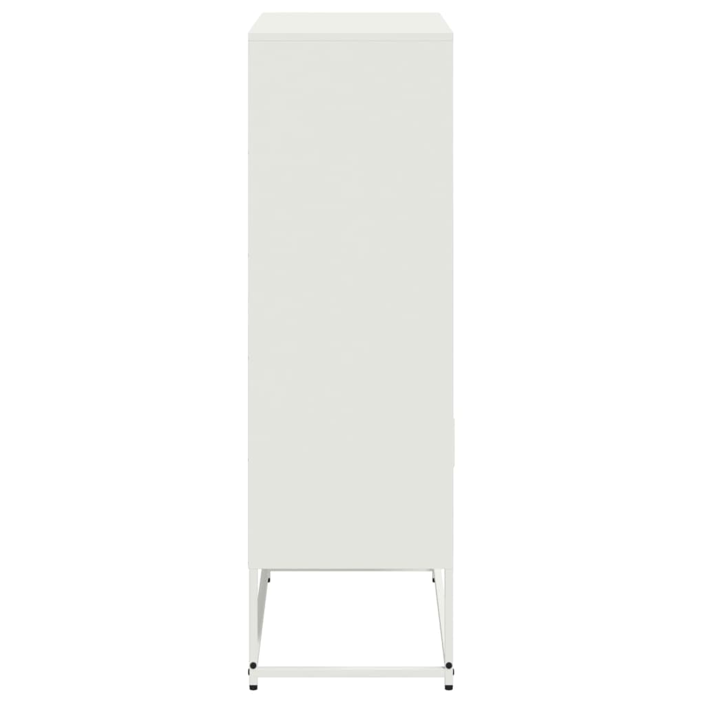 skab 68,5x38,5x123,5 cm stål hvid