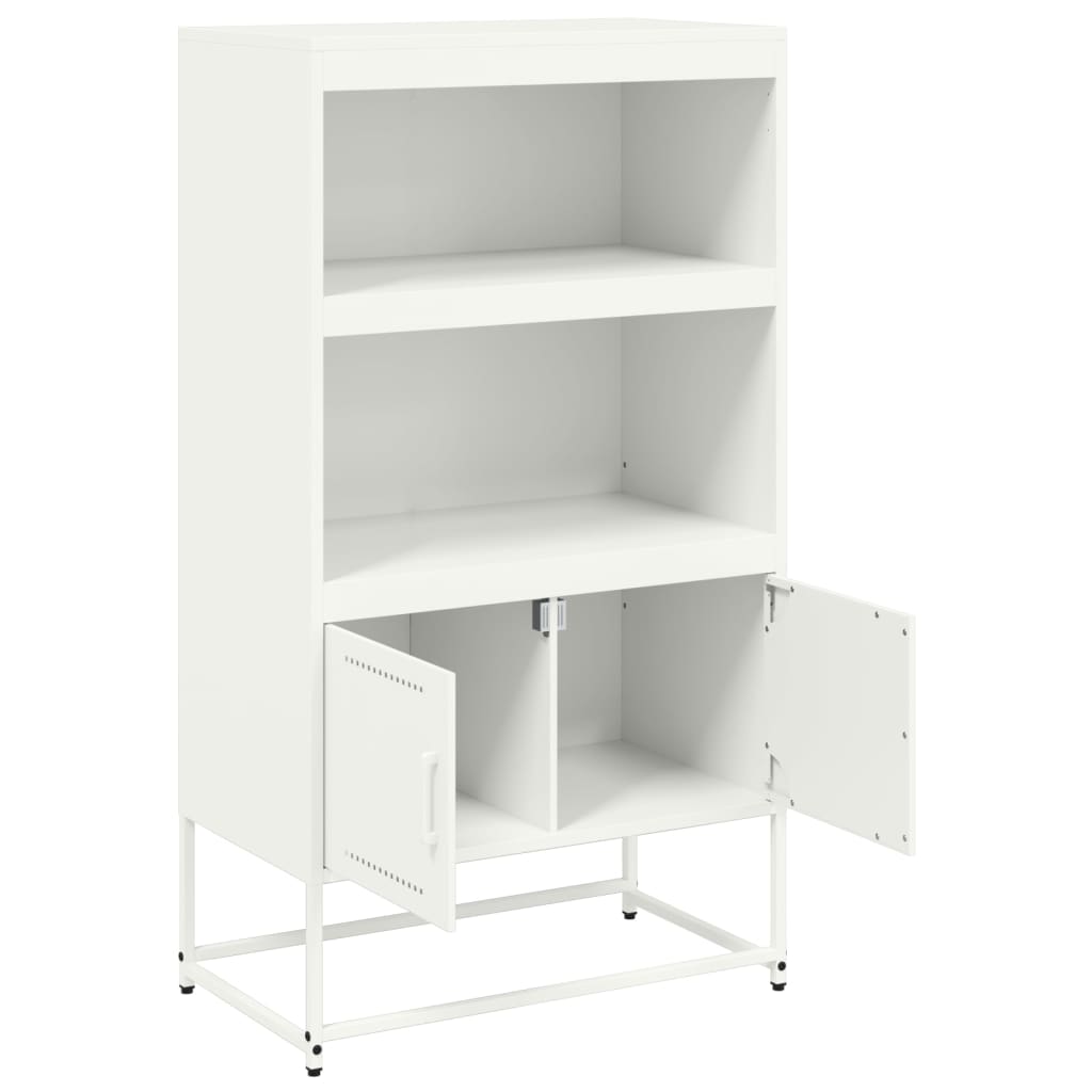 skab 68,5x38,5x123,5 cm stål hvid