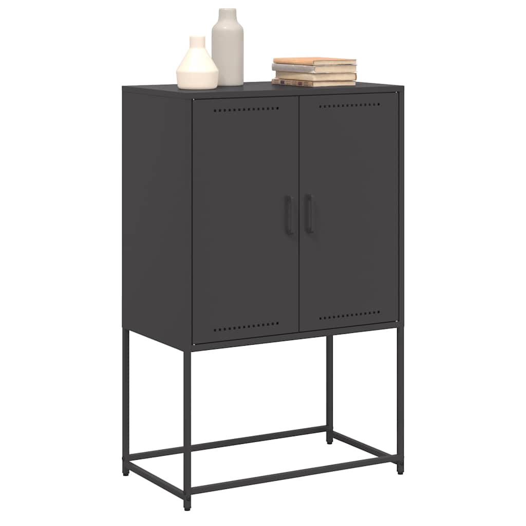 skab 68,5x38,5x107 cm stål sort
