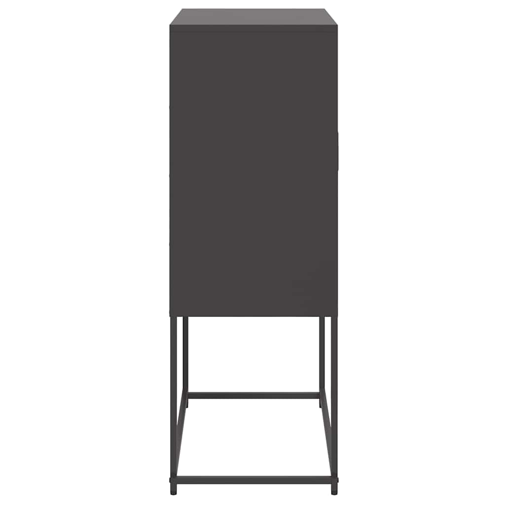 skab 68,5x38,5x107 cm stål sort