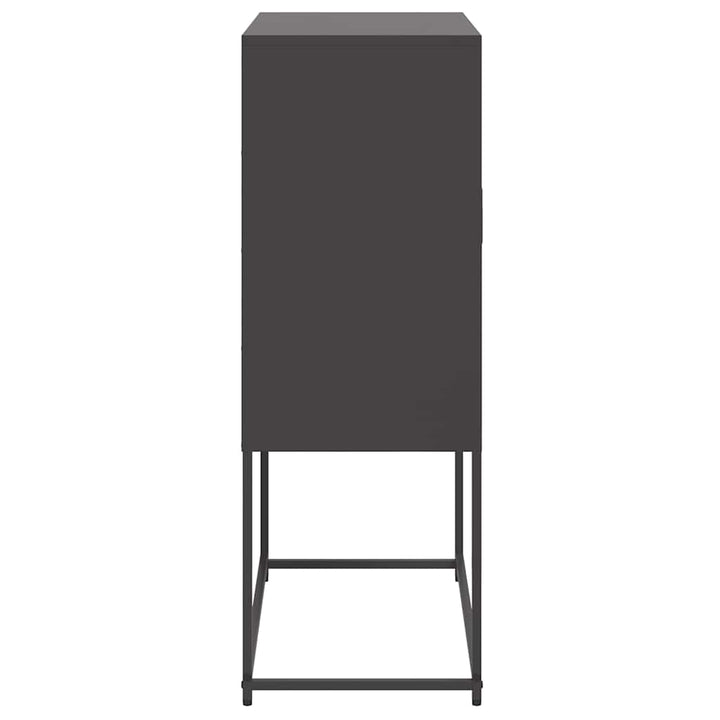 skab 68,5x38,5x107 cm stål sort
