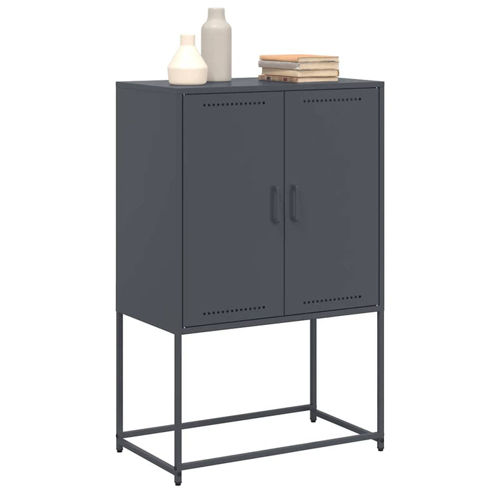 skab 68,5x38,5x107 cm stål antracitgrå