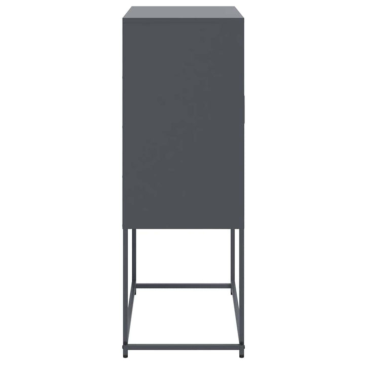 skab 68,5x38,5x107 cm stål antracitgrå