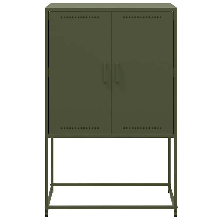 skab 68,5x38,5x107 cm stål olivengrøn