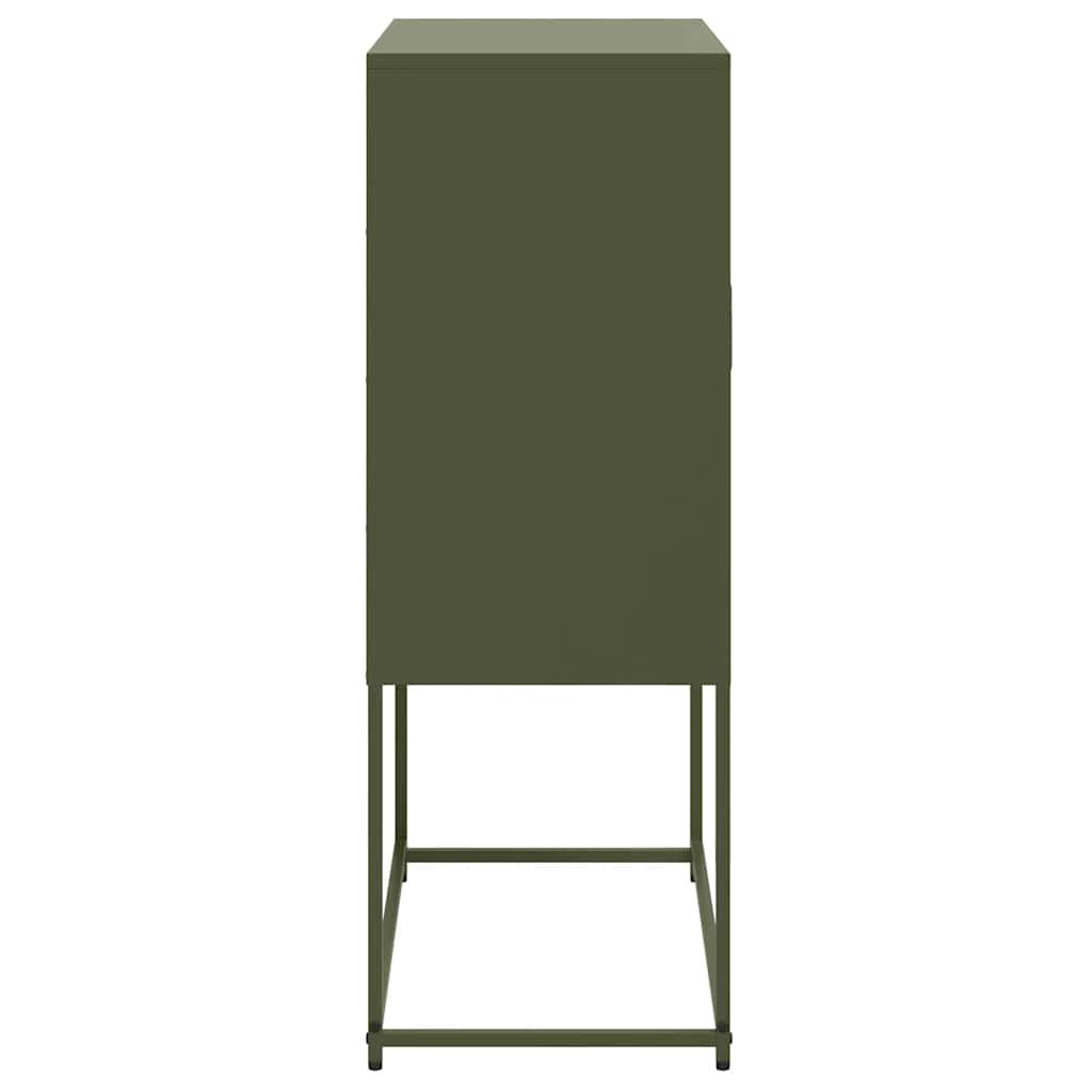 skab 68,5x38,5x107 cm stål olivengrøn
