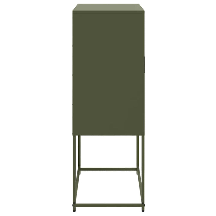 skab 68,5x38,5x107 cm stål olivengrøn