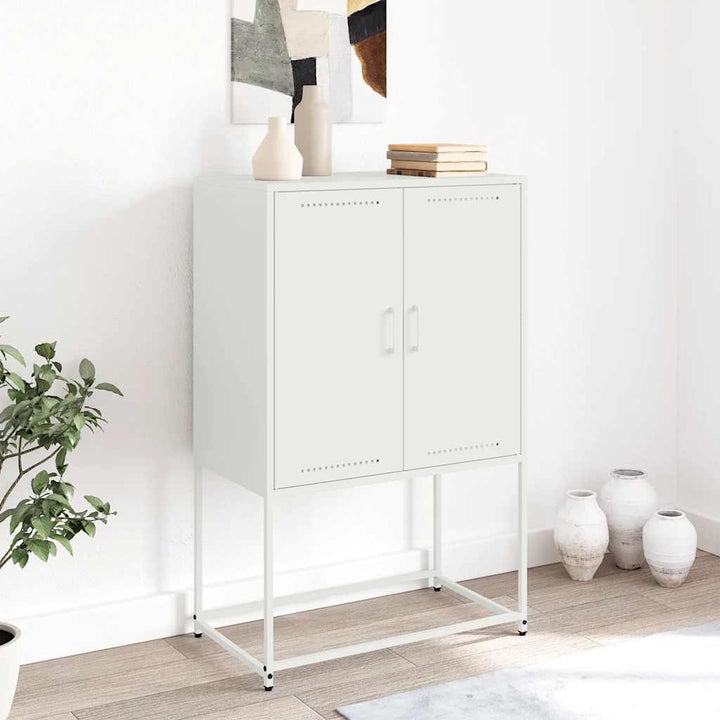 skab 68,5x38,5x107 cm stål hvid