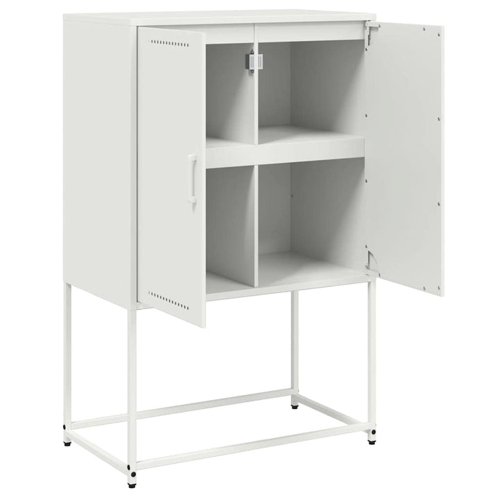 skab 68,5x38,5x107 cm stål hvid