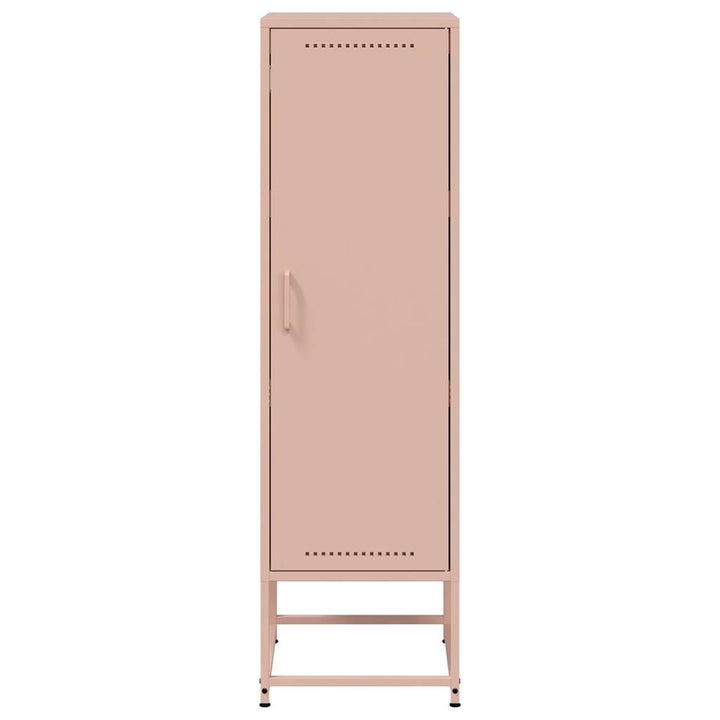 skab 36x39x123 cm stål lyserød