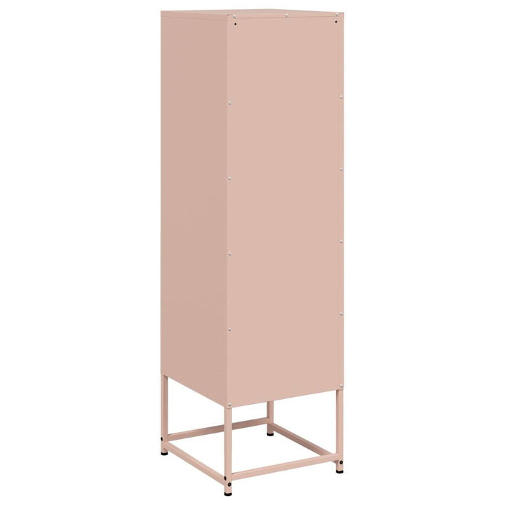 skab 36x39x123 cm stål lyserød