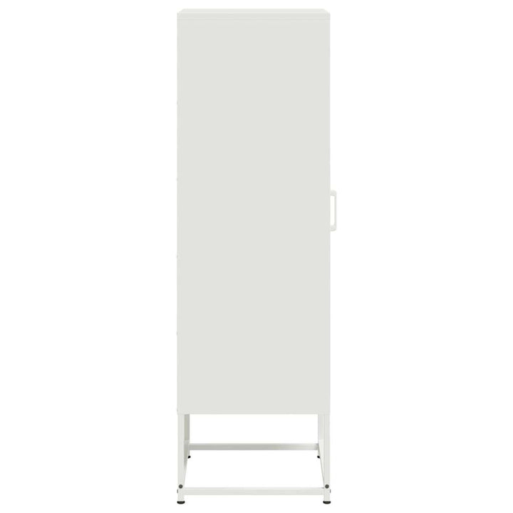 skab 36x39x123 cm stål hvid