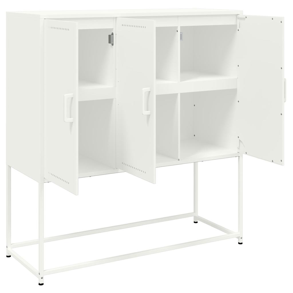 skab 100,5x39x107 cm stål hvid