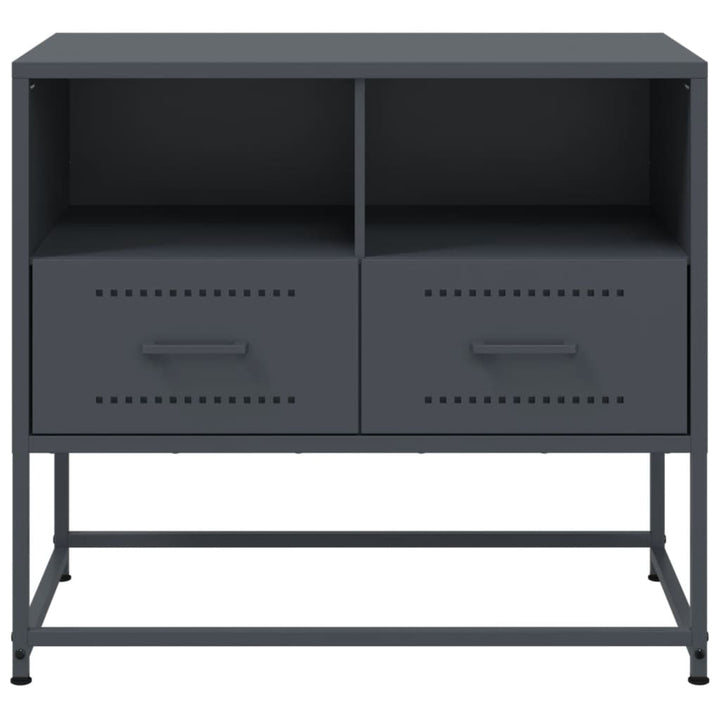tv-bord 68x39x60,5 cm stål antracitgrå