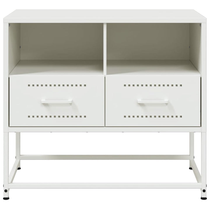 tv-bord 68x39x60,5 cm stål hvid